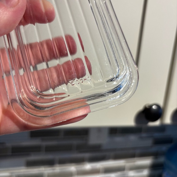 Vintage Pyrex Delphite Blue Fridge Primary Red Fridgie - Picture 14 of 16